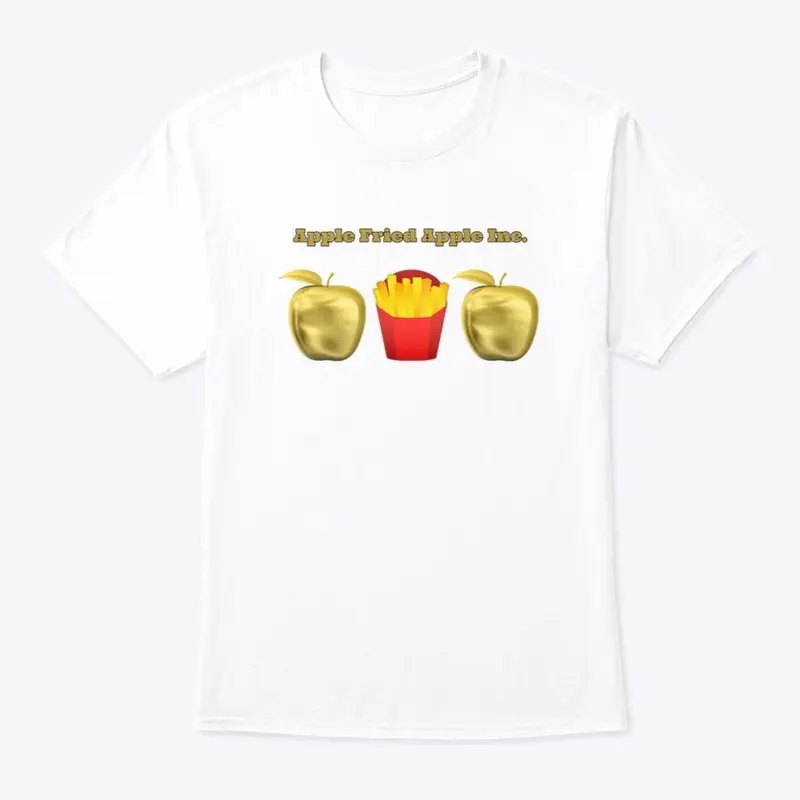 Men All White AFA shirt🍎🍟🍎