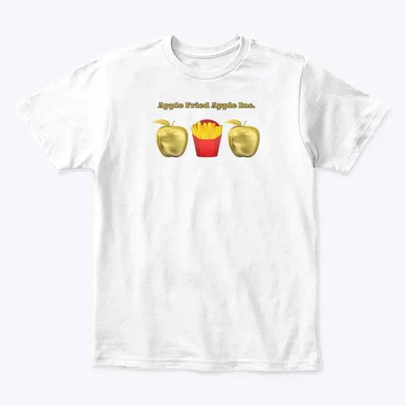 Kids All White AFA shirt🍎🍟🍎